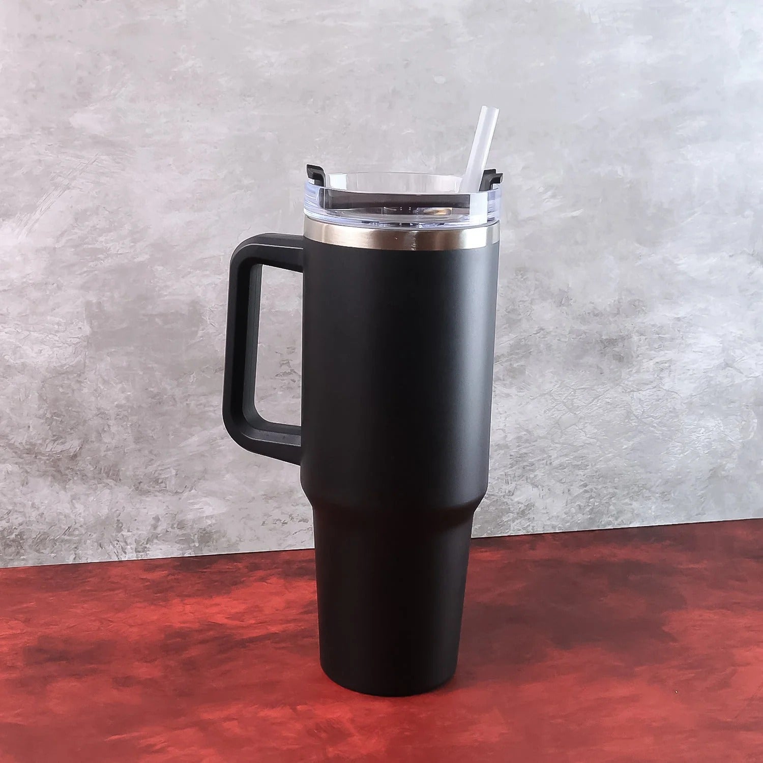 Premium 1200 ML Stainless Steel Vacuum Insulated Travel Mug with Straw and Handle, Tumbler (1200ML / 1 Pc)