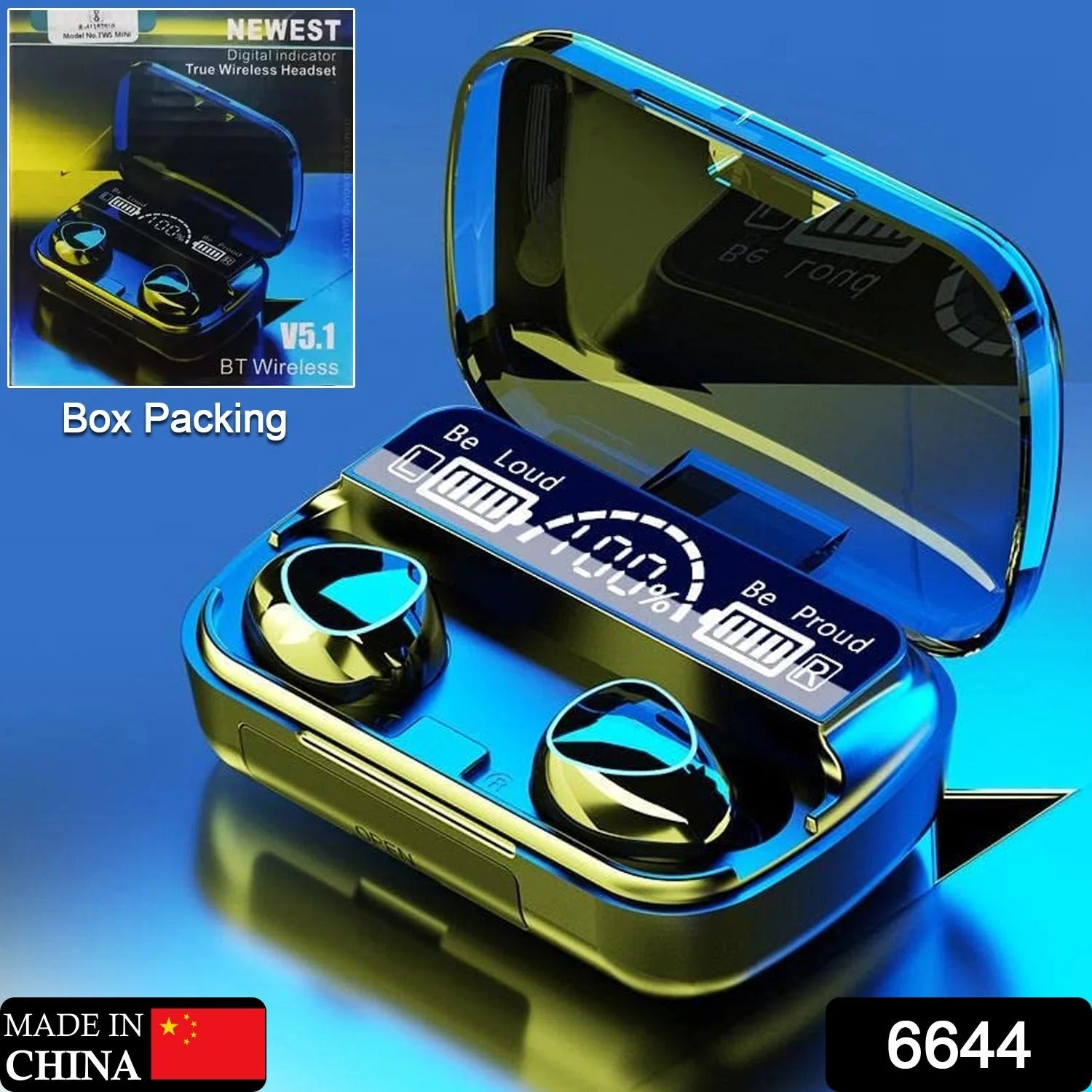 Wireless Bluetooth 5.0 In-Ear Earbuds – Mini Stereo with Mic