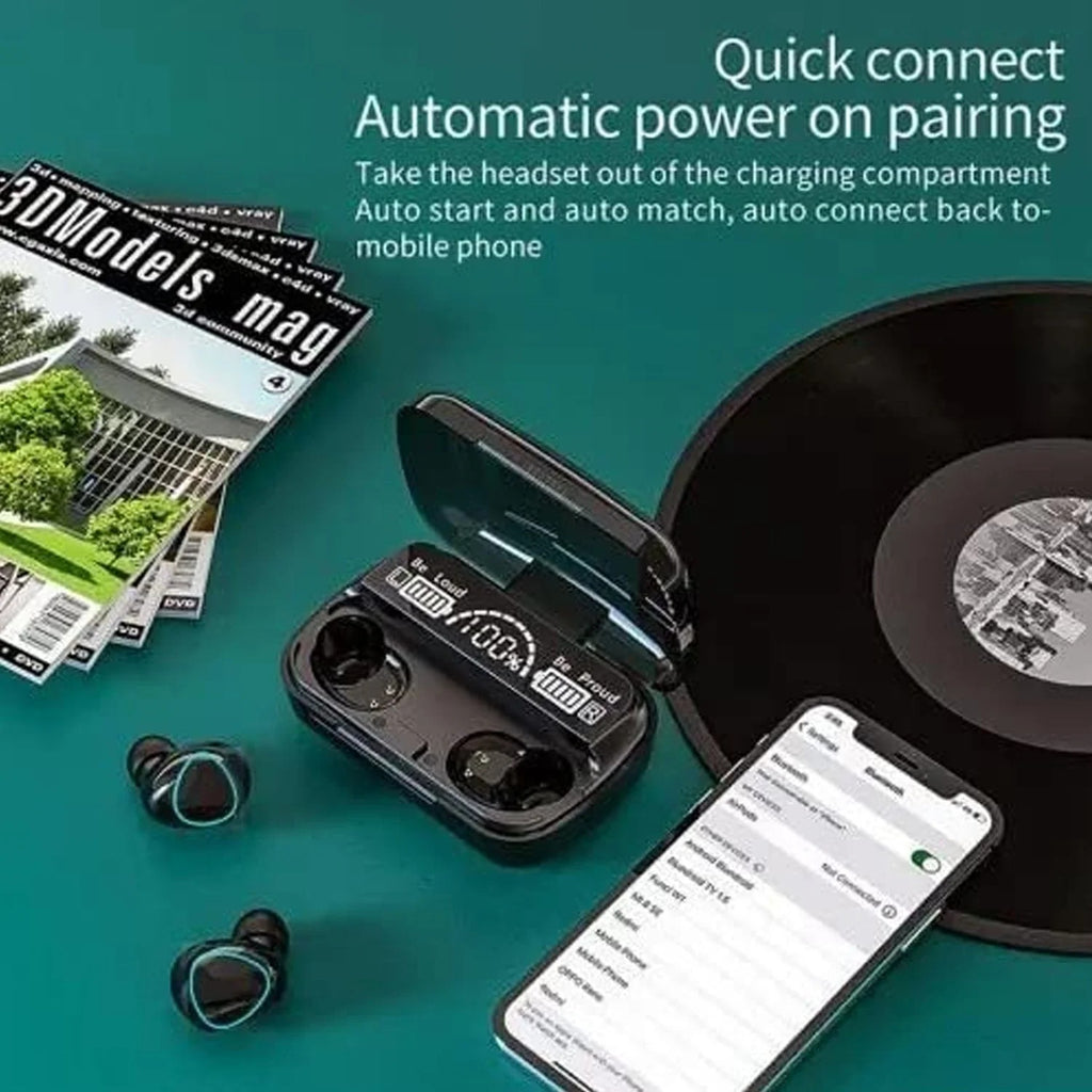 Wireless Bluetooth 5.0 In-Ear Earbuds – Mini Stereo with Mic