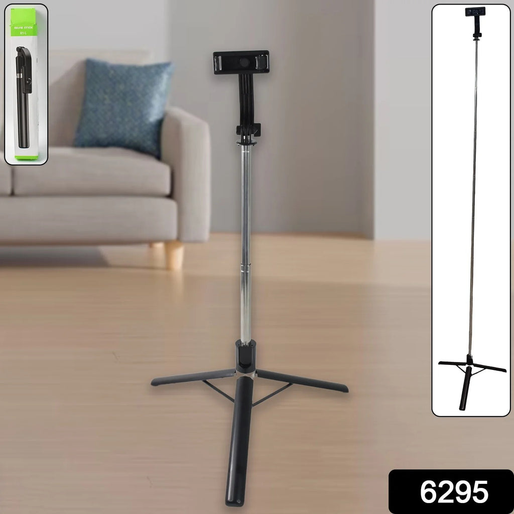 Selfie Stick with Tripod Stand (1 Pc / 160 Cm Long Approx)